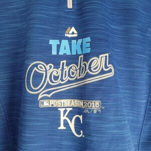 Royals Baseball Pullover Sweater Jacket Size M Womens October
